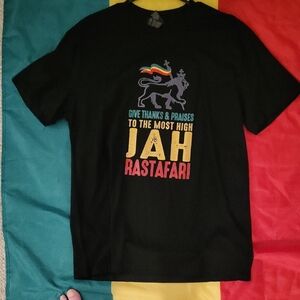 Black Rastafari Graphic Tee